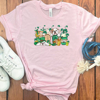 ST. PATRICKS ENGLISH BULLDOGS T-SHIRT