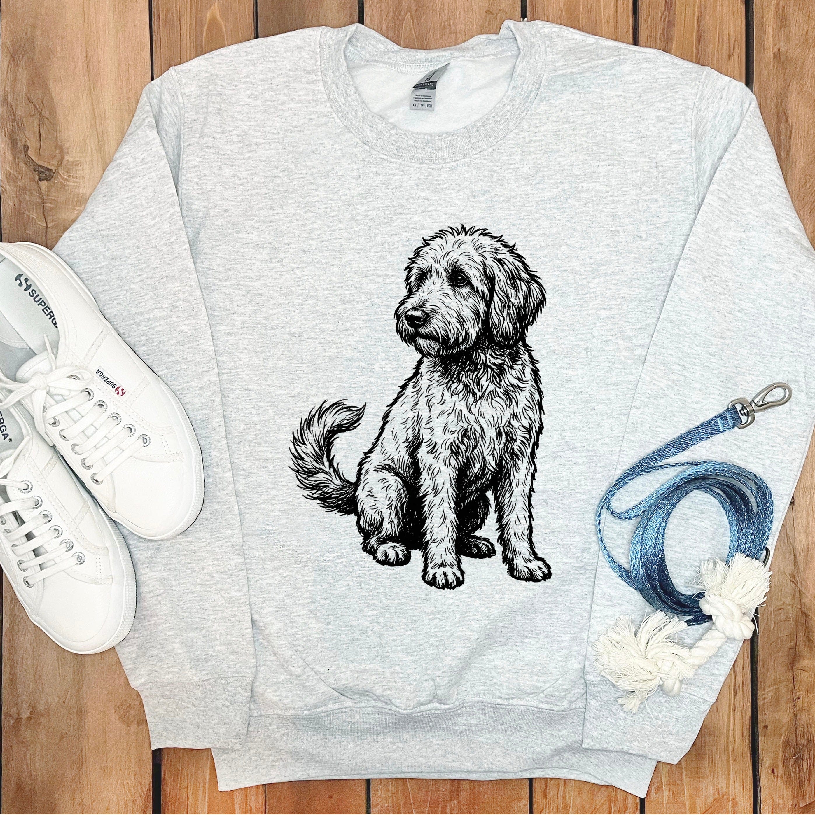 Standing Doodle Sweatshirt in Ash / S by Puppy Jo