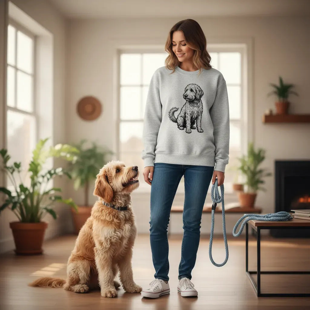 Standing Doodle Sweatshirt in by Puppy Jo