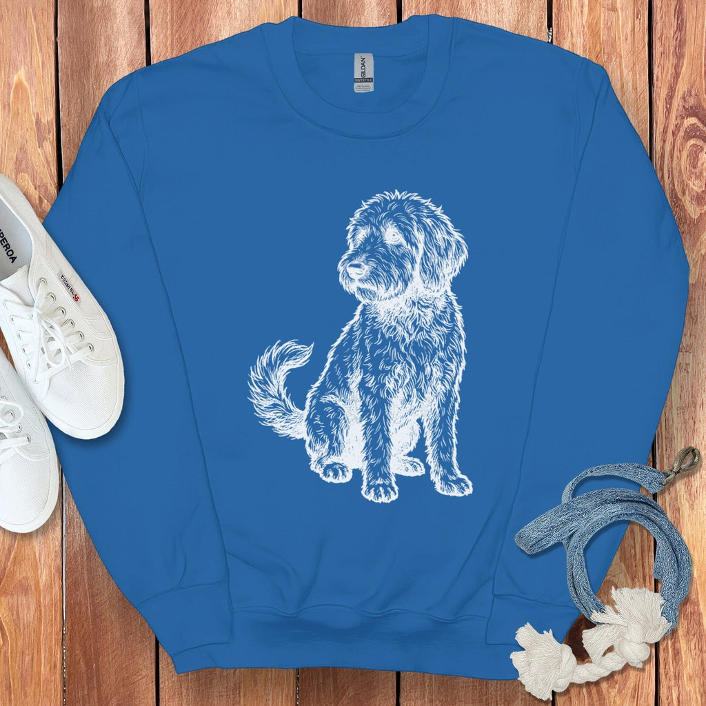 Standing Doodle Sweatshirt in Royal / S by Puppy Jo
