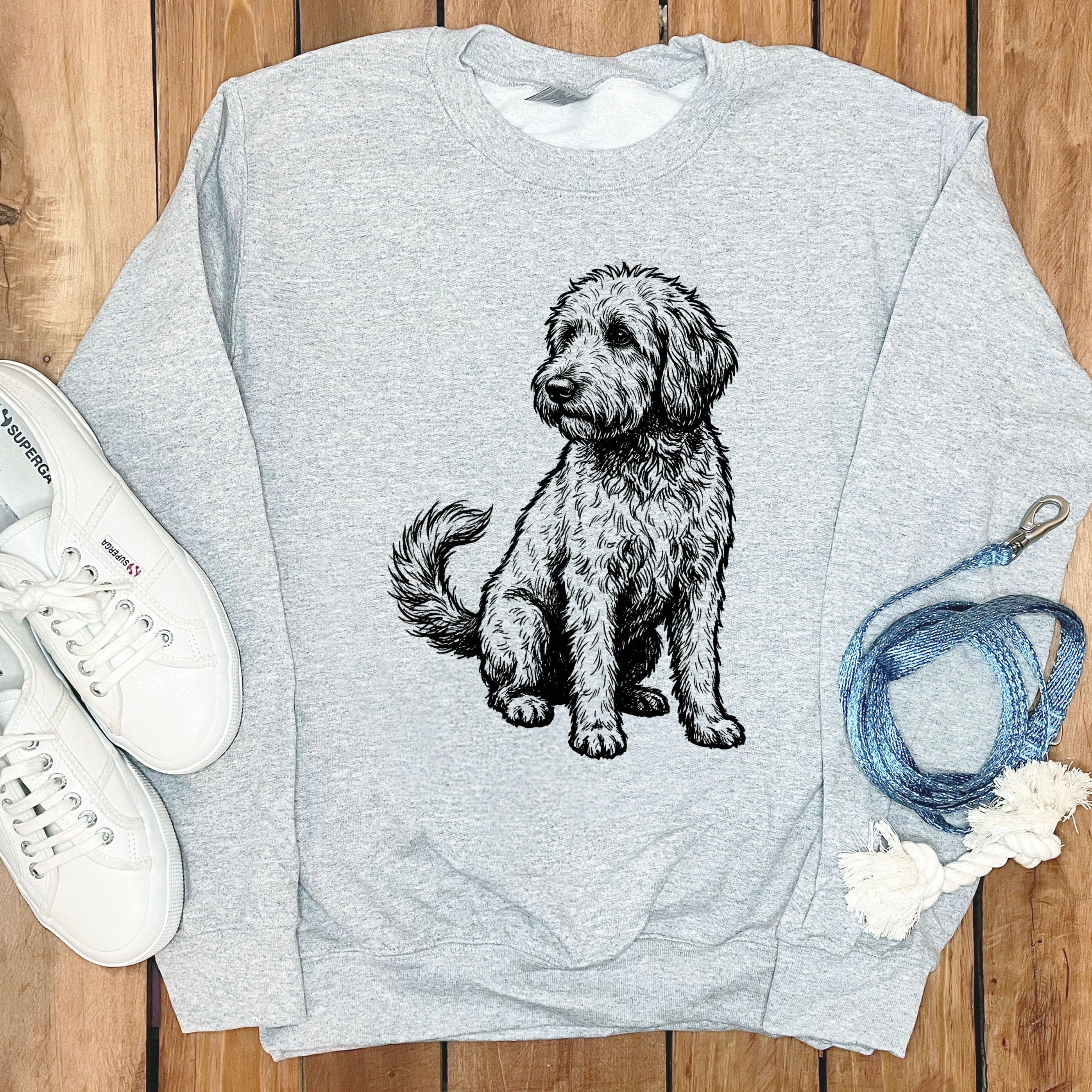 Standing Doodle Sweatshirt in Sport Grey / S by Puppy Jo
