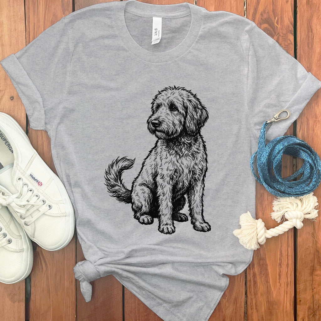Standing Doodle T-Shirt in Athletic Heather / S by Puppy Jo