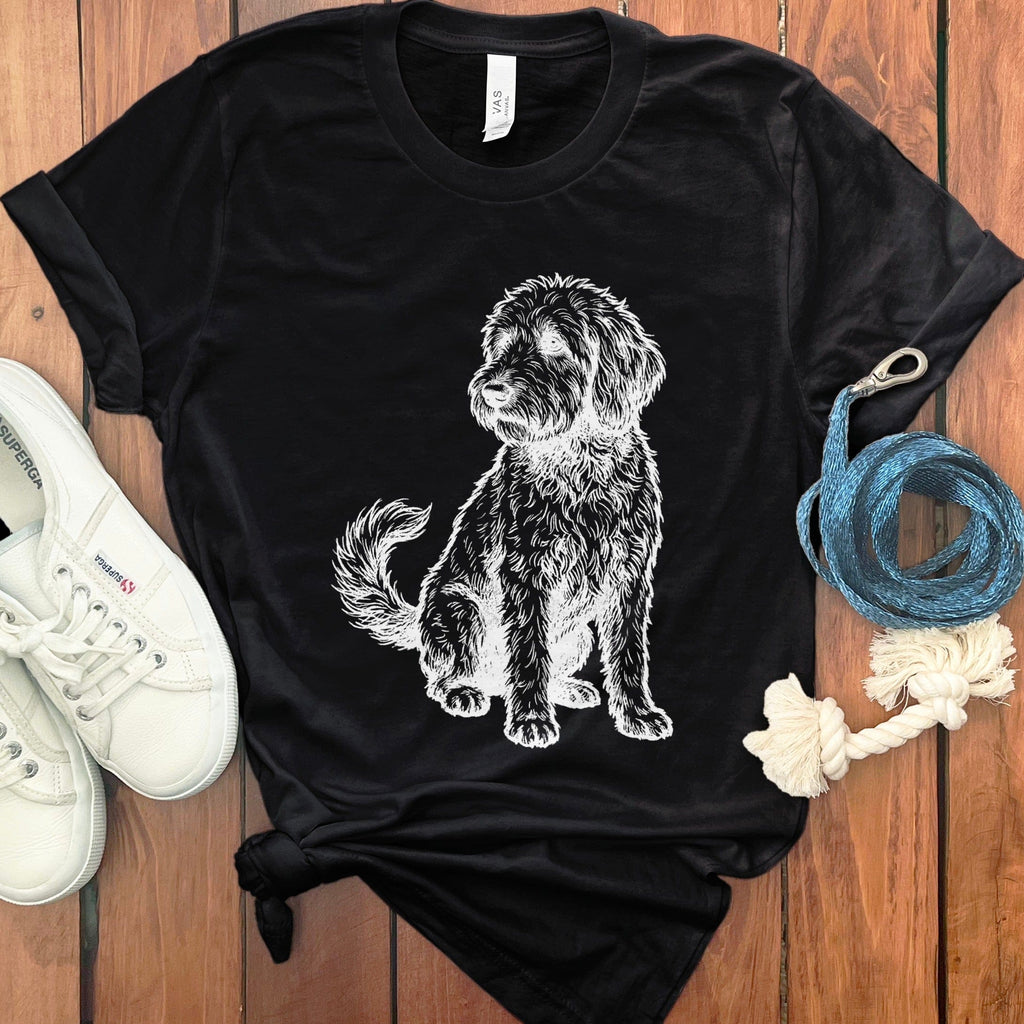 Standing Doodle T-Shirt in Black / S by Puppy Jo