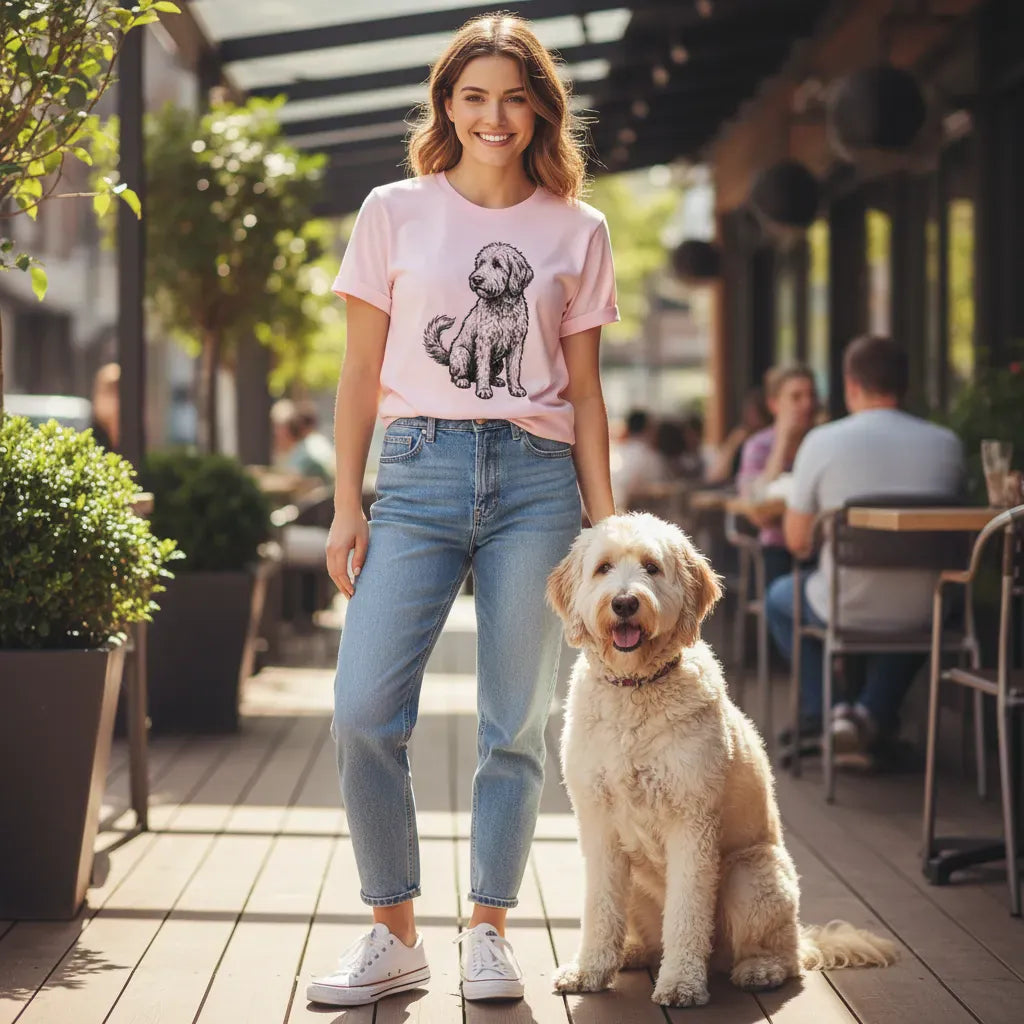 Standing Doodle T-Shirt in by Puppy Jo