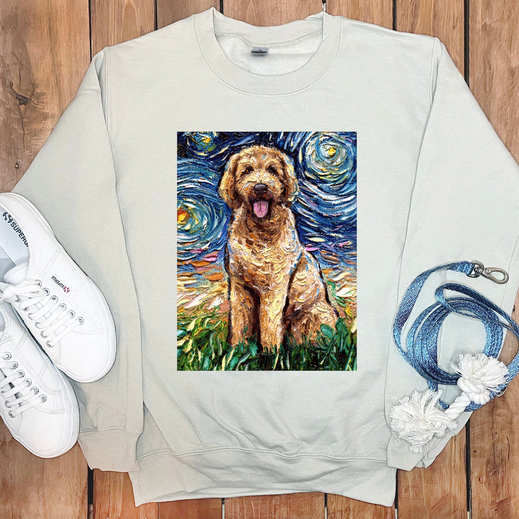 Starry Night Goldendoodle Sweatshirt in by Puppy Jo