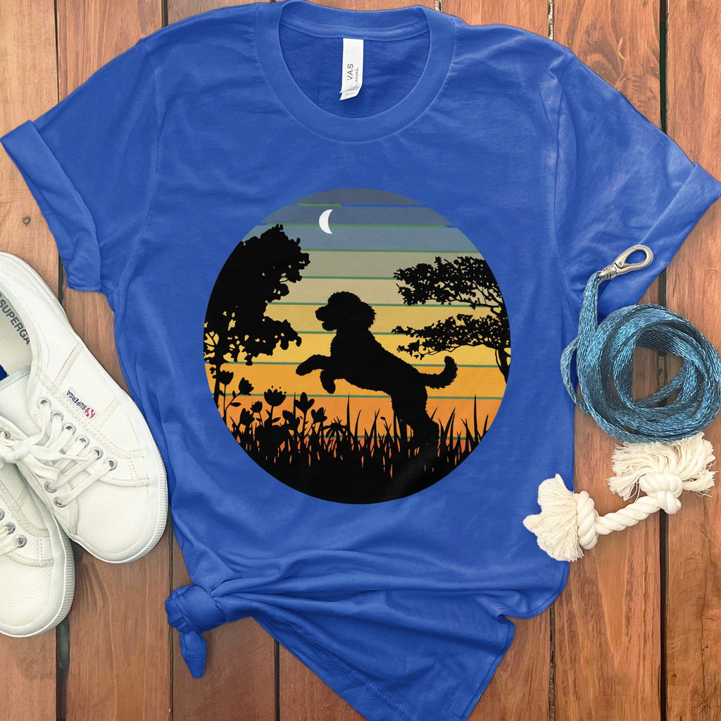 Sunset Doodle T-Shirt in True Royal / S by Puppy Jo