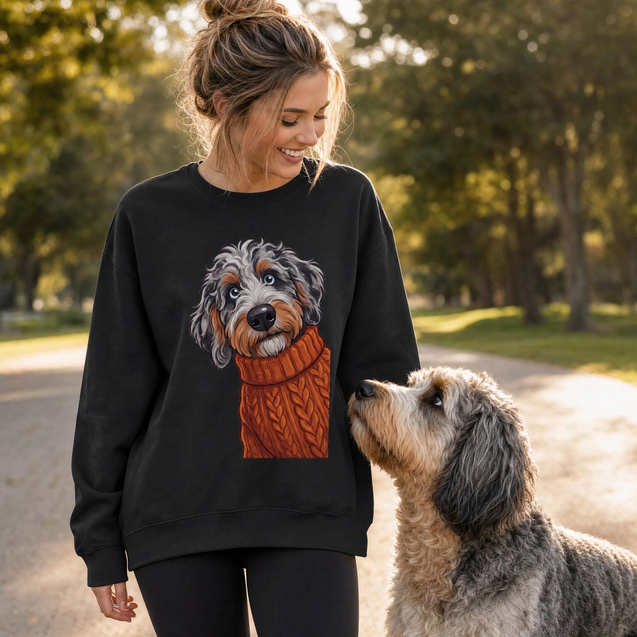 Sweater Weather Aussiedoodle Sweatshirt in by Puppy Jo