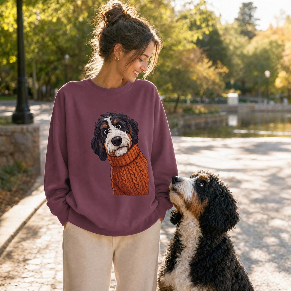 Sweater Weather Bernedoodle Sweatshirt in by Puppy Jo