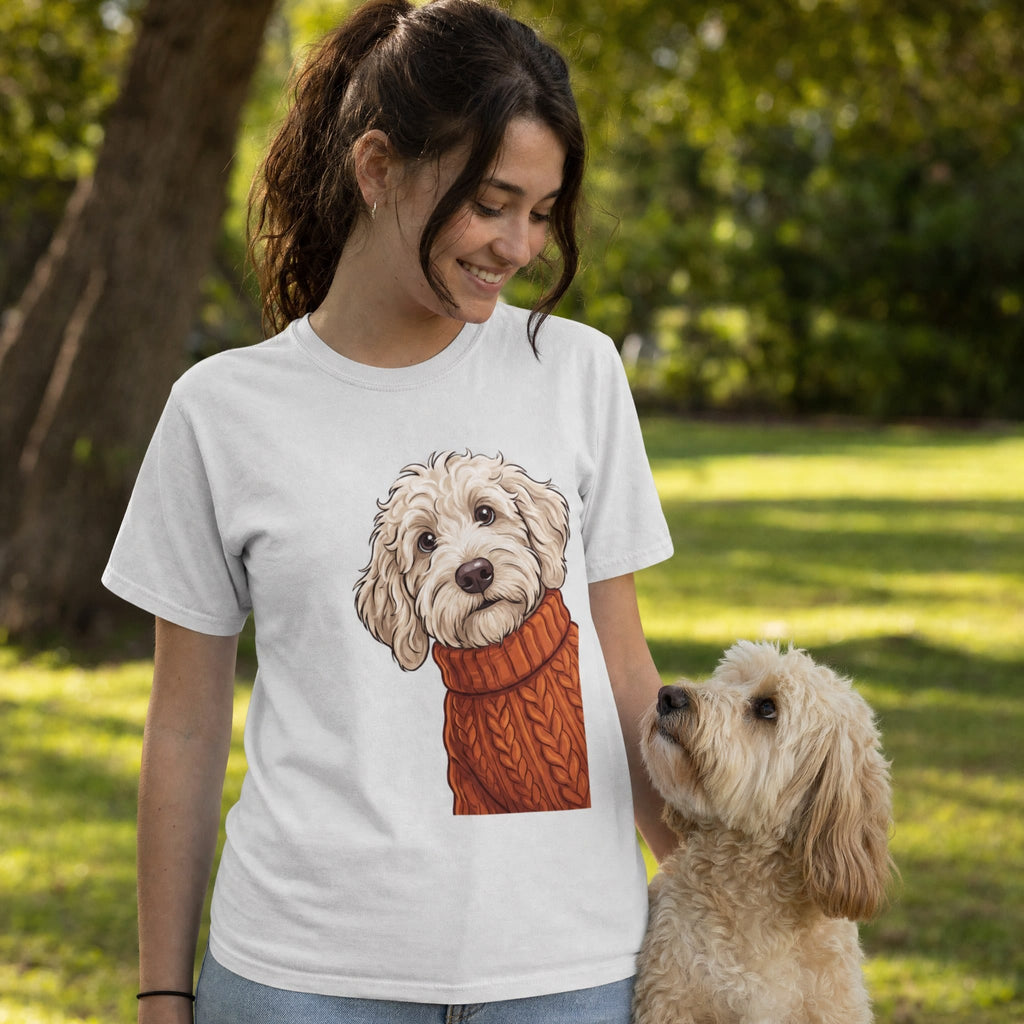 Sweater Weather Maltipoo Signature T-Shirt in by Puppy Jo