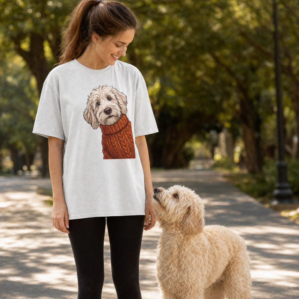 Sweater Weather Maltipoo Signature T-Shirt in by Puppy Jo