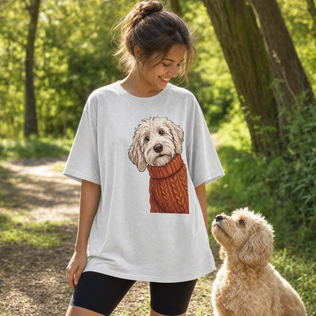 Sweater Weather Maltipoo Signature T-Shirt in by Puppy Jo