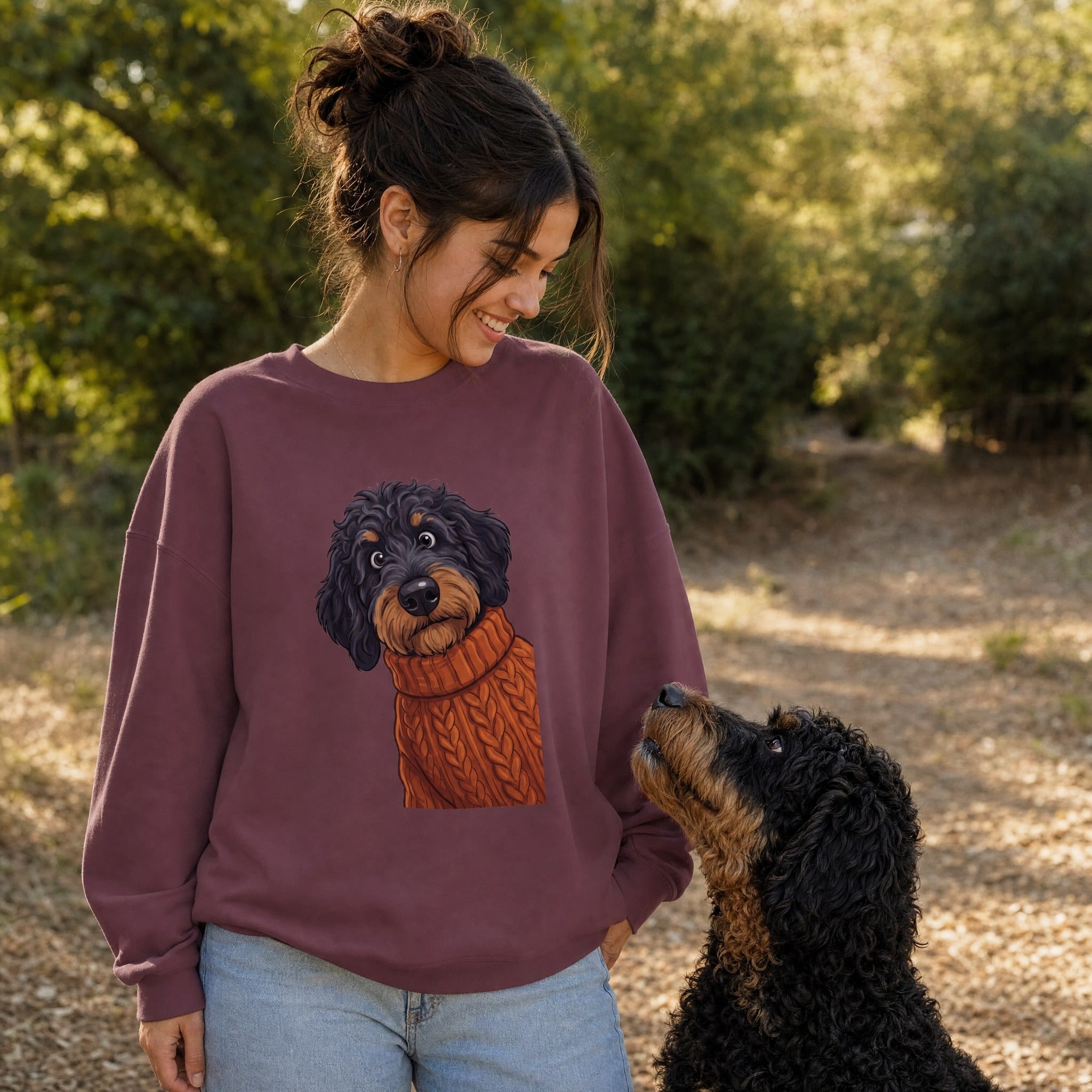 Sweater Weather Phantom Goldendoodle Sweatshirt in by Puppy Jo