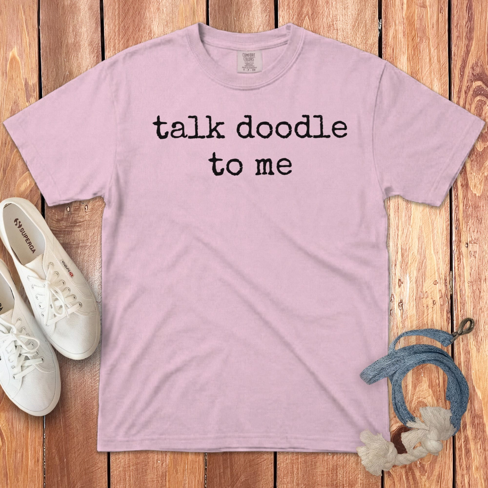 Talk Doodle Signature T-Shirt in Blossom / S by Puppy Jo