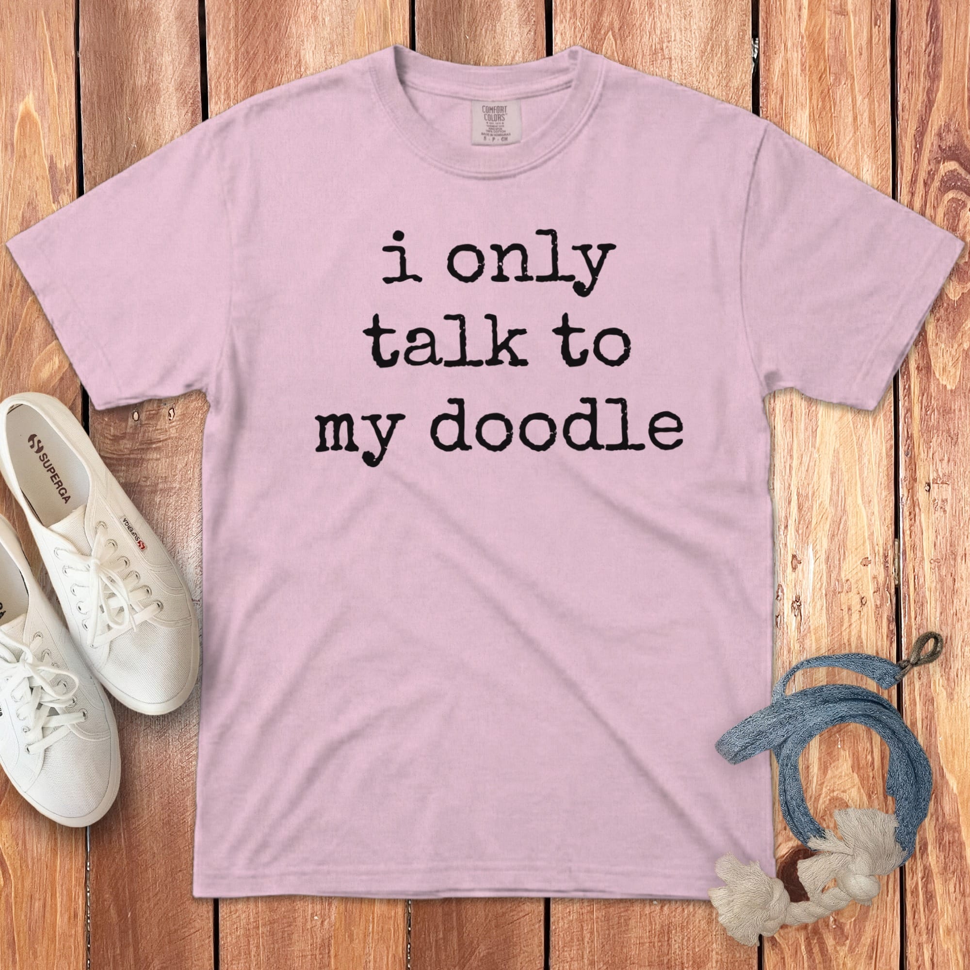 Talk to Doodle Signature T-Shirt in Blossom / S by Puppy Jo