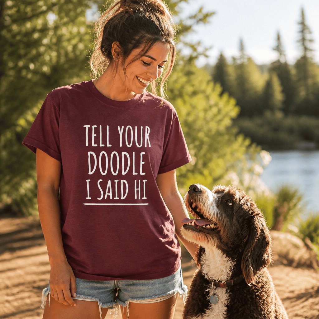 Tell Your Doodle Said Hi T-Shirt in by Puppy Jo