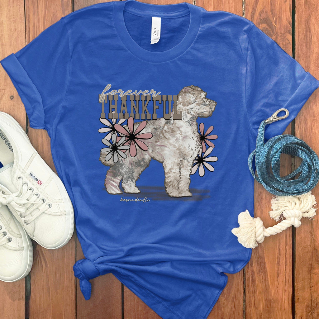 Thankful Goldendoodle T-Shirt in True Royal / S by Puppy Jo