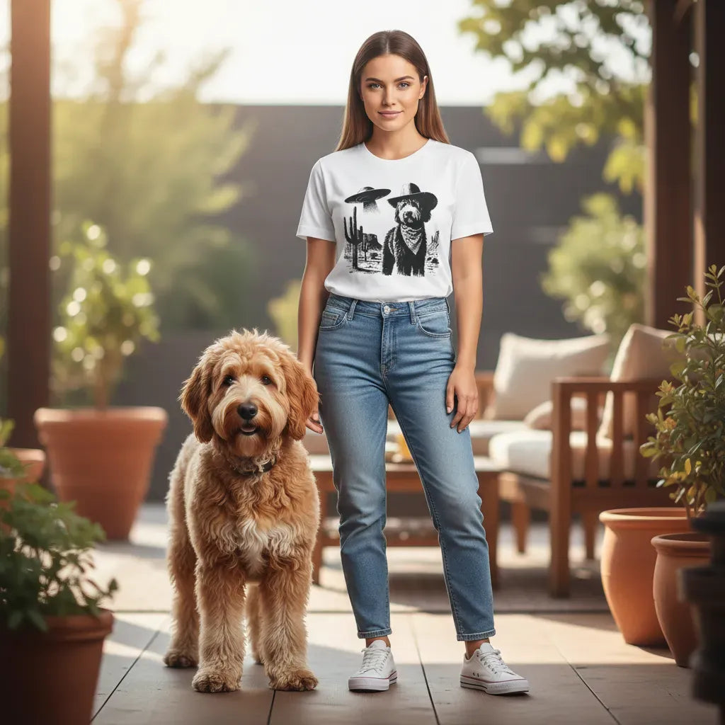 UFO Bernedoodle T-Shirt in by Puppy Jo