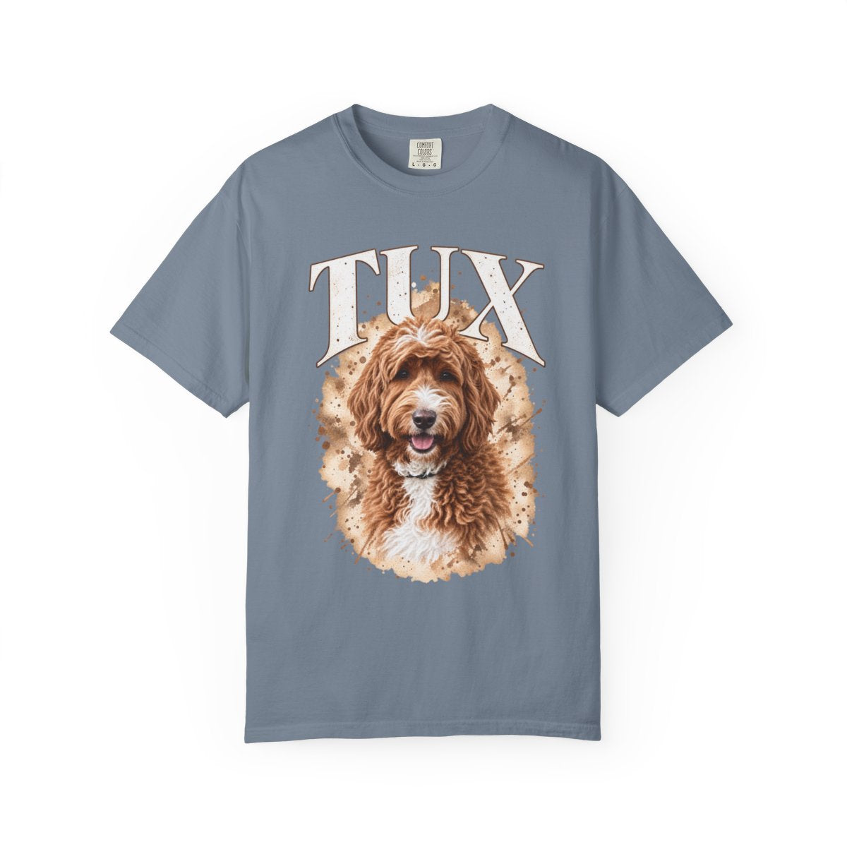 Personalized Dog Watercolor Portrait Signature T-Shirt