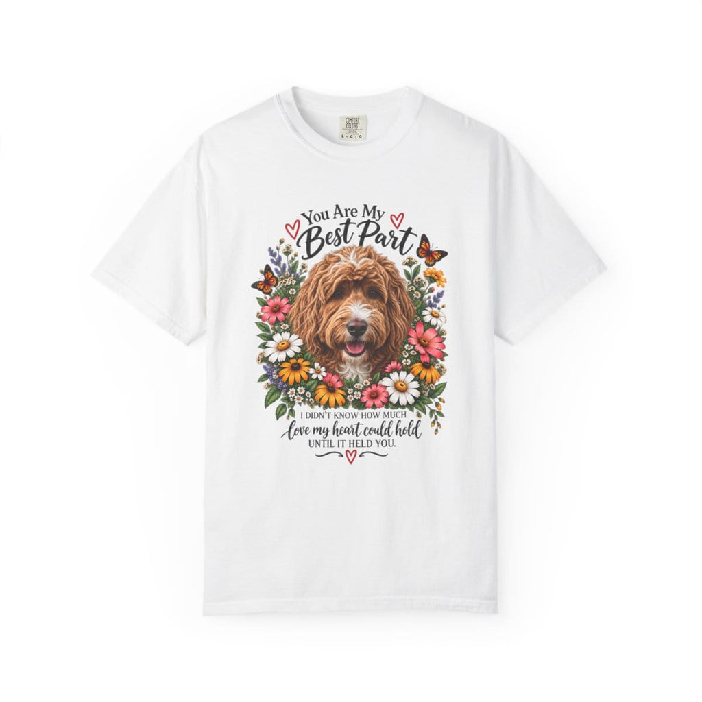 Custom Sentimental Dog Lover Signature T-Shirt in White / S by AnywherePOD