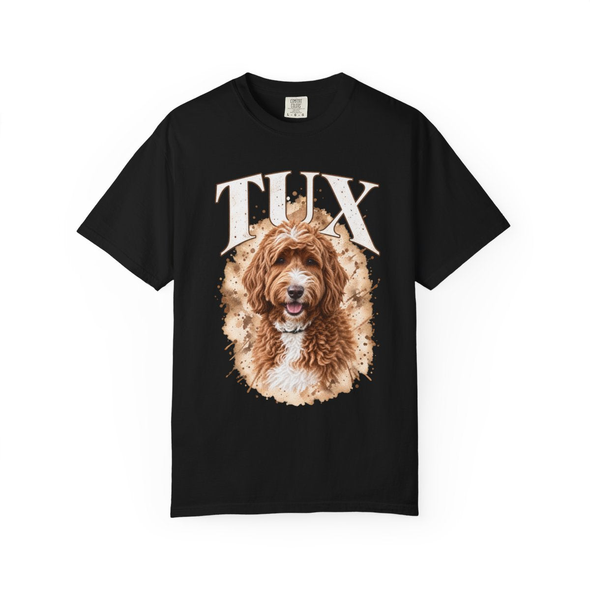 Personalized Dog Watercolor Portrait Signature T-Shirt