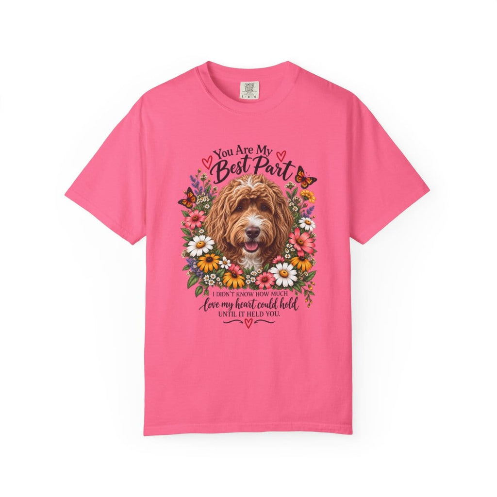 Custom Sentimental Dog Lover Signature T-Shirt in Crunchberry / S by AnywherePOD