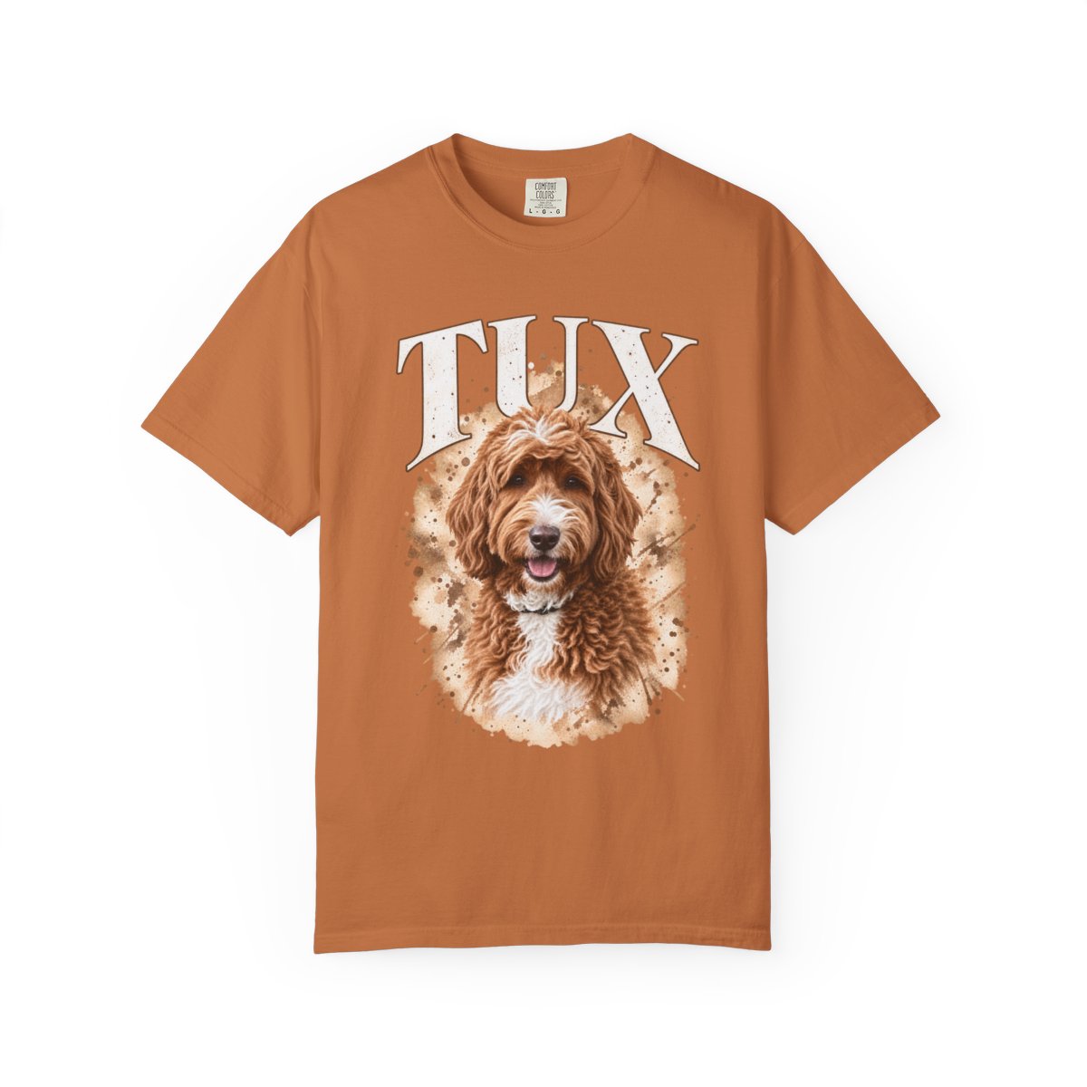 Personalized Dog Watercolor Portrait Signature T-Shirt