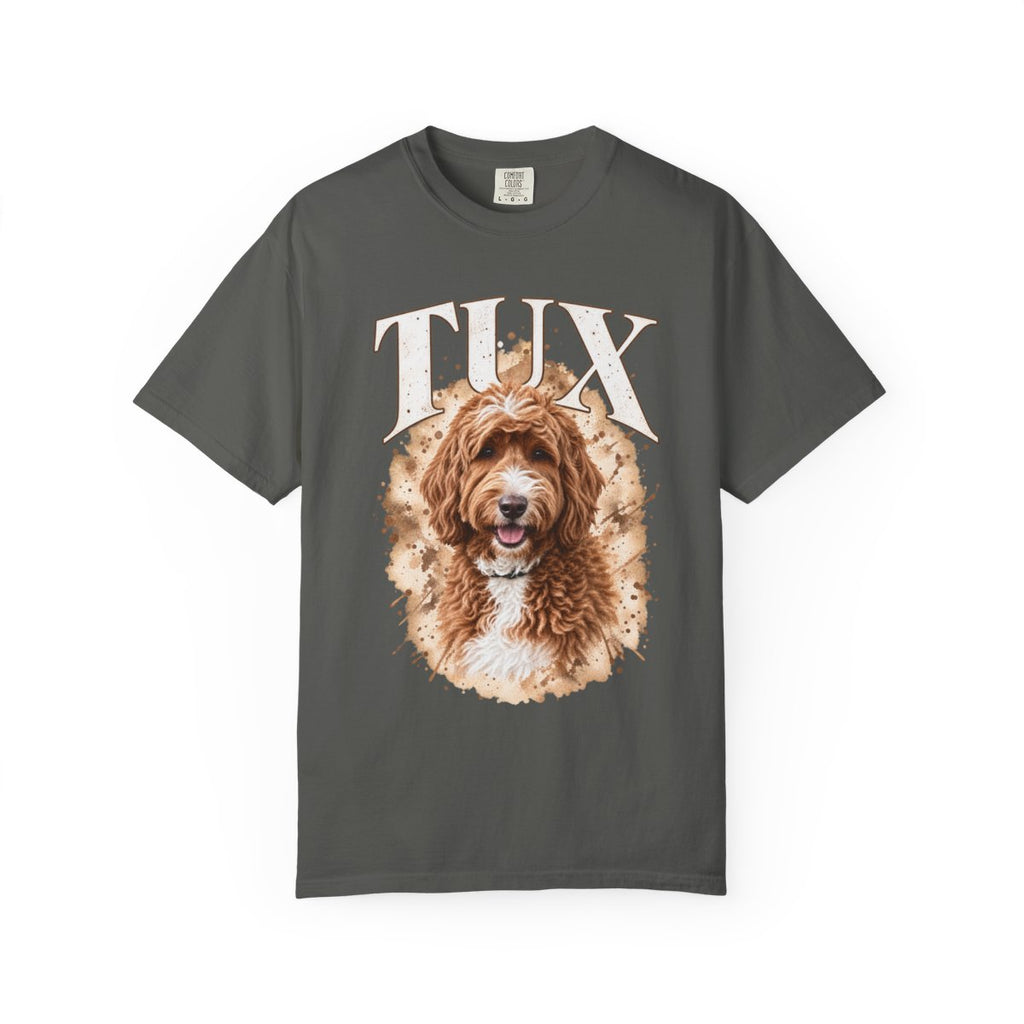 Personalized Dog Watercolor Portrait Signature T-Shirt