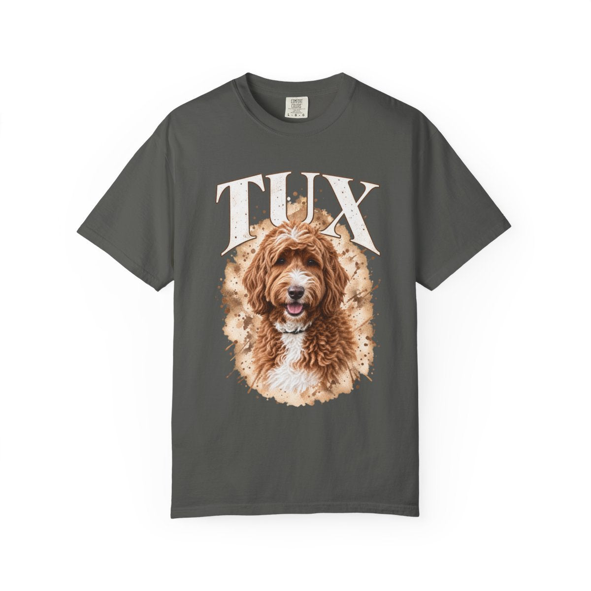 Personalized Dog Watercolor Portrait Signature T-Shirt