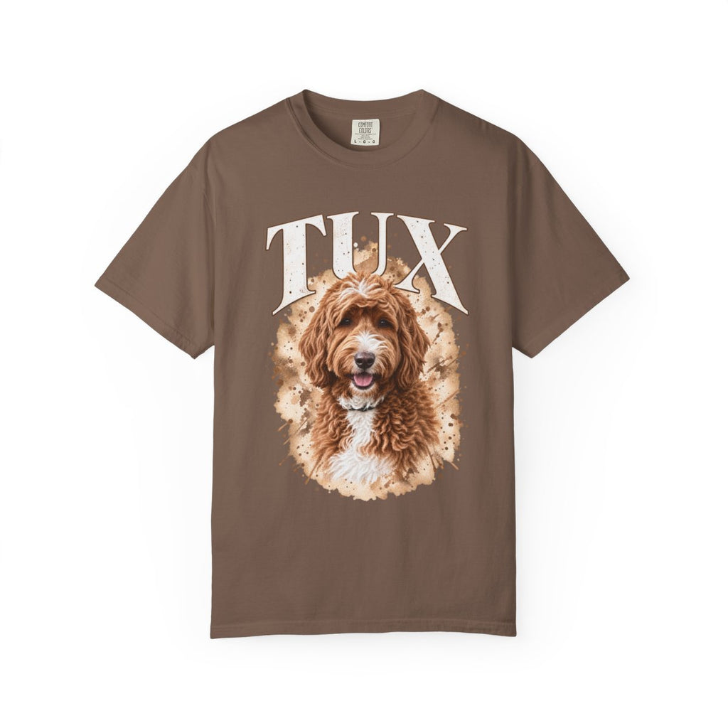 Personalized Dog Watercolor Portrait Signature T-Shirt