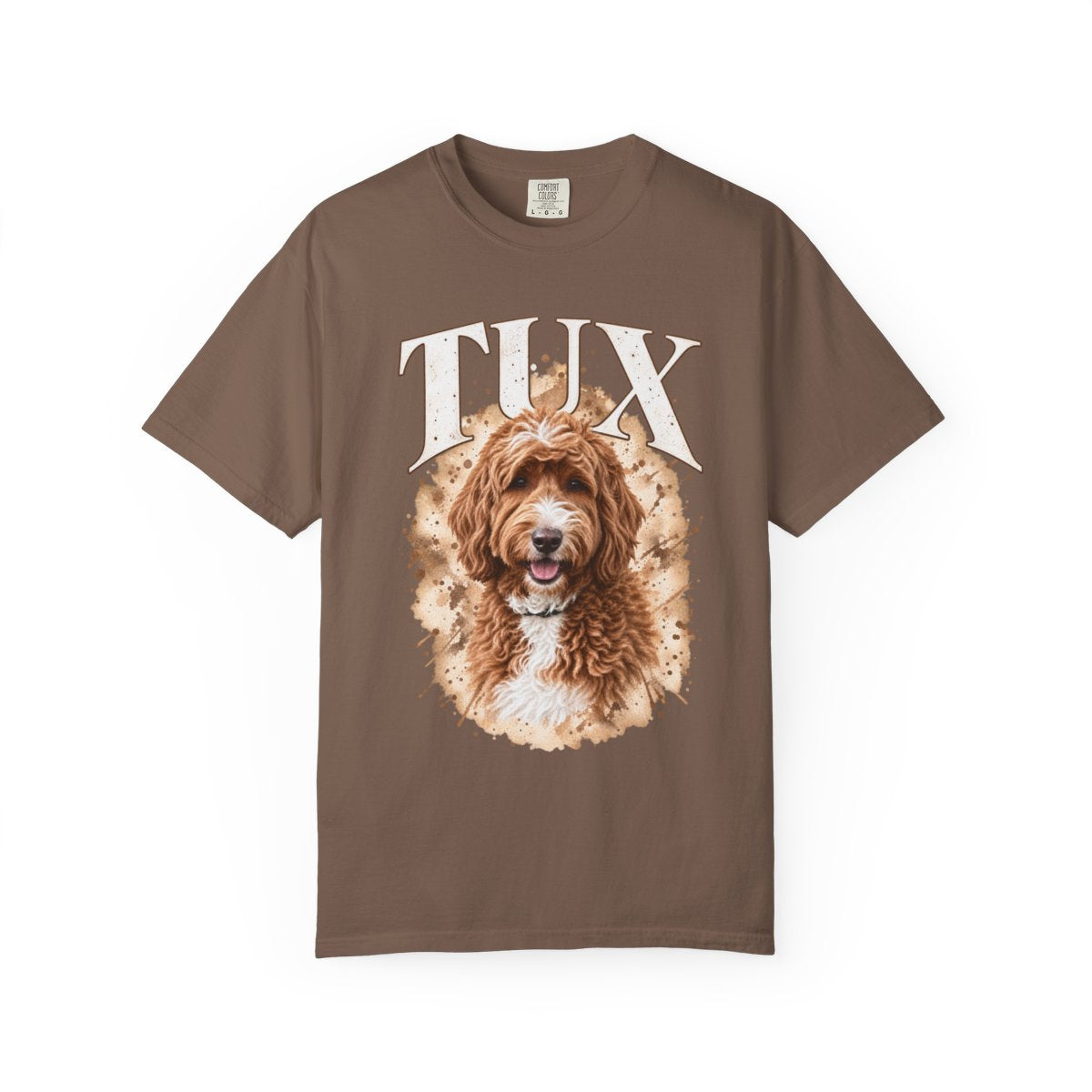 Personalized Dog Watercolor Portrait Signature T-Shirt