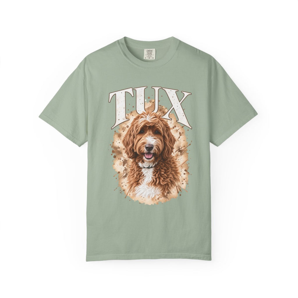 Personalized Dog Watercolor Portrait Signature T-Shirt