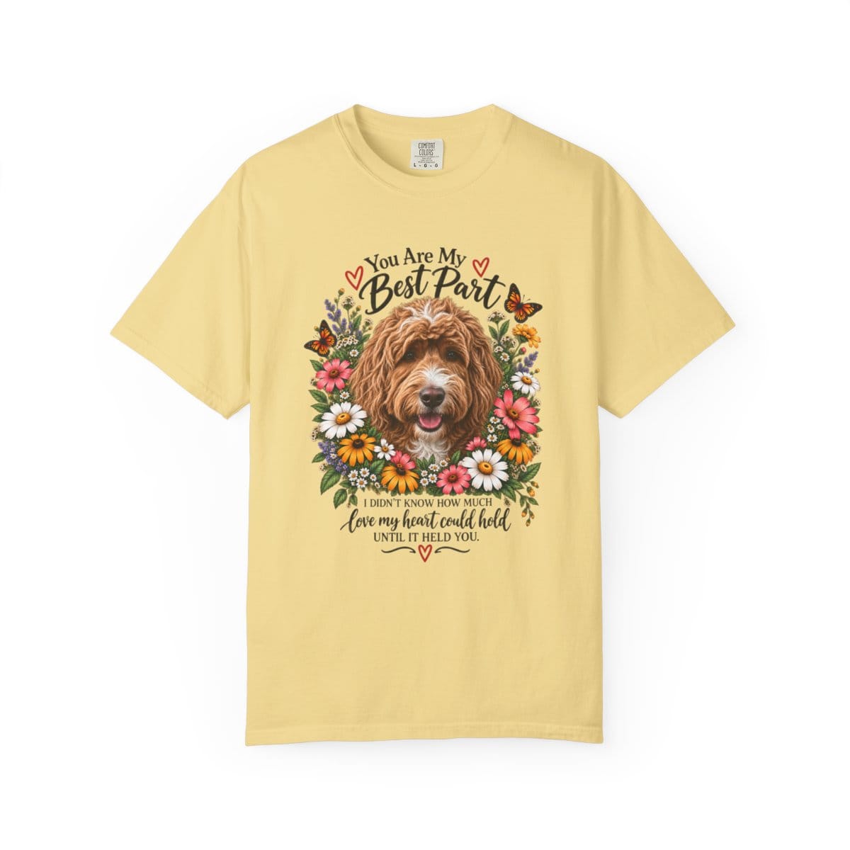 Custom Sentimental Dog Lover Signature T-Shirt in Butter / S by AnywherePOD