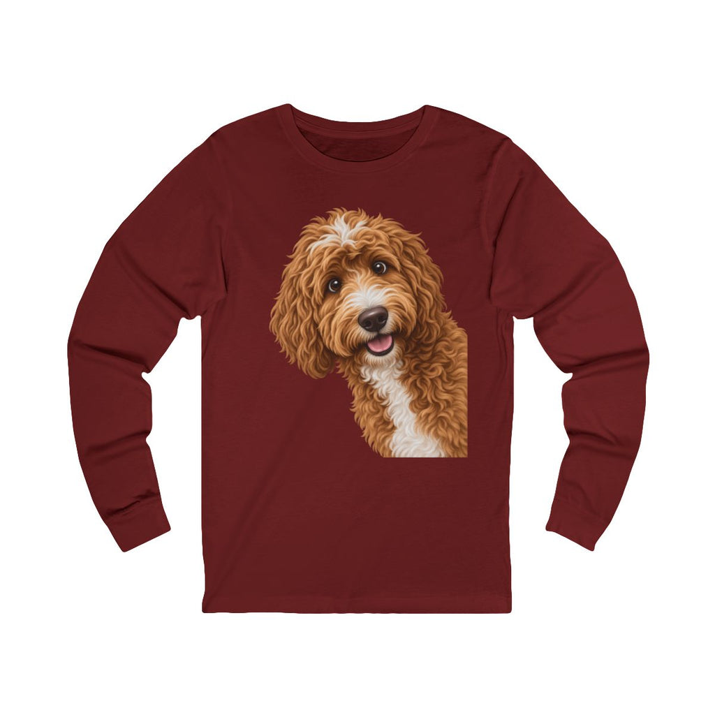 Custom from Photo Funny Peeking Long Sleeve T-Shirt