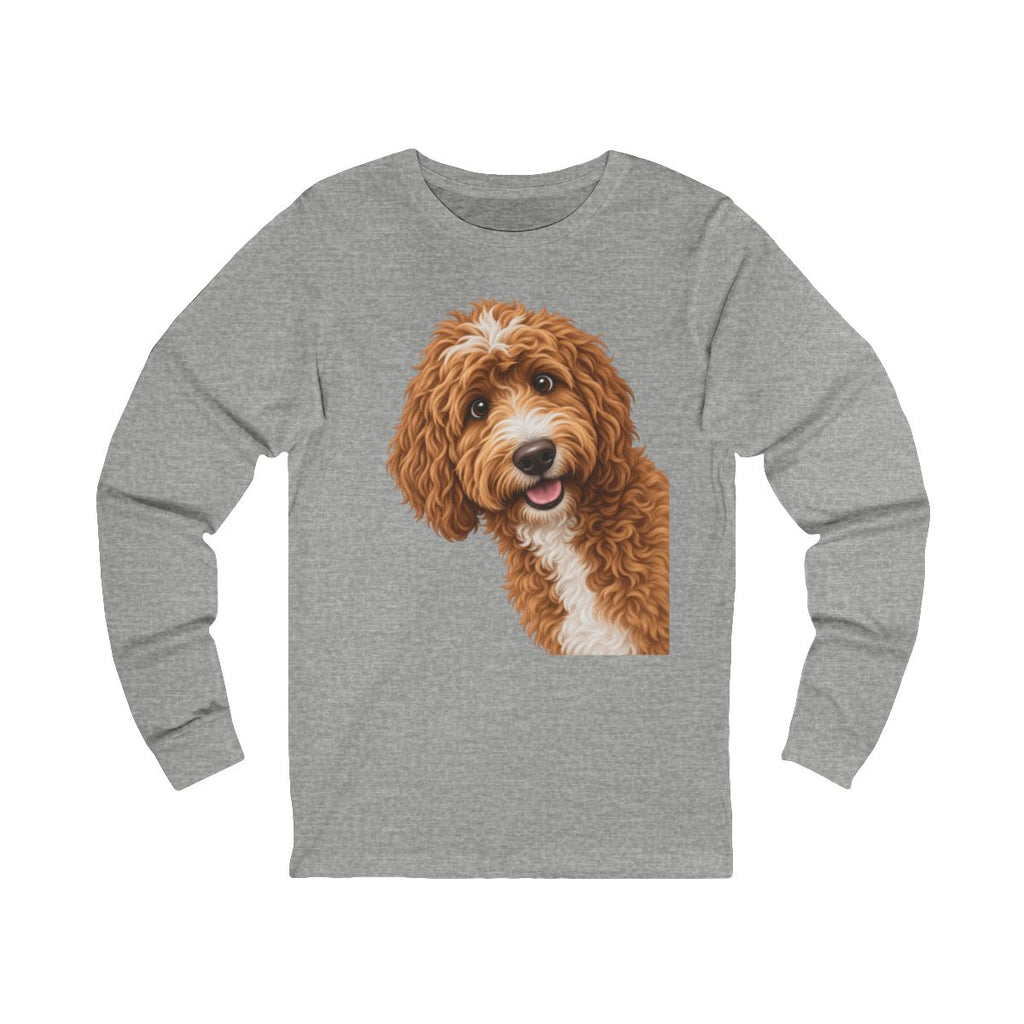 Custom from Photo Funny Peeking Long Sleeve T-Shirt
