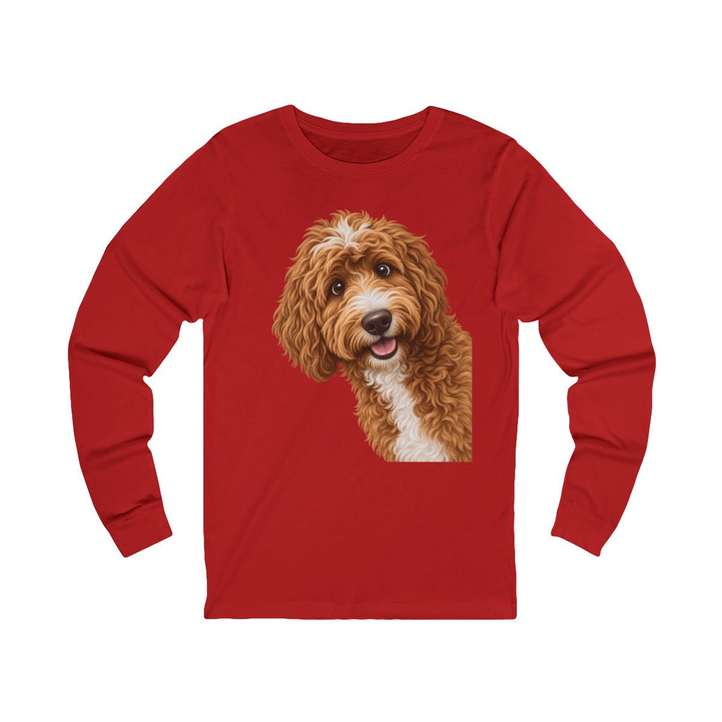 Custom from Photo Funny Peeking Long Sleeve T-Shirt