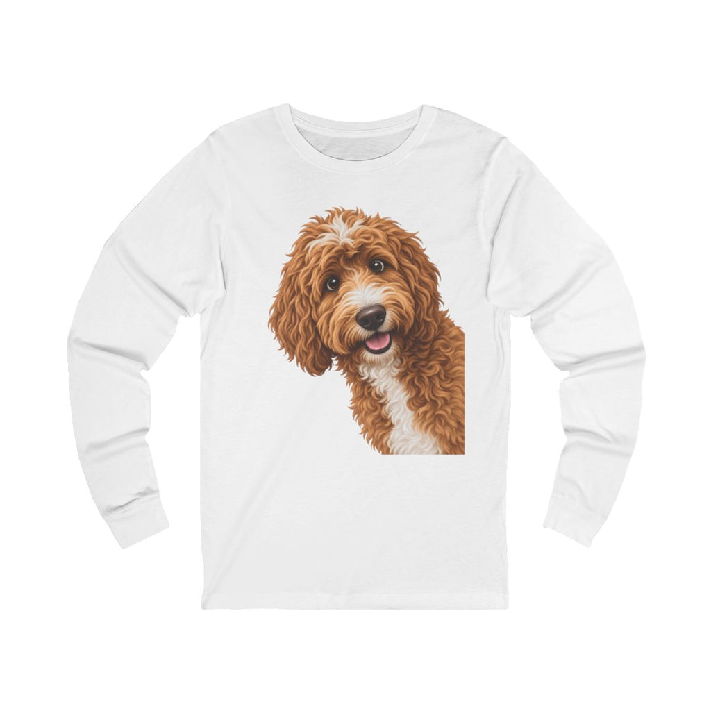 Custom from Photo Funny Peeking Long Sleeve T-Shirt