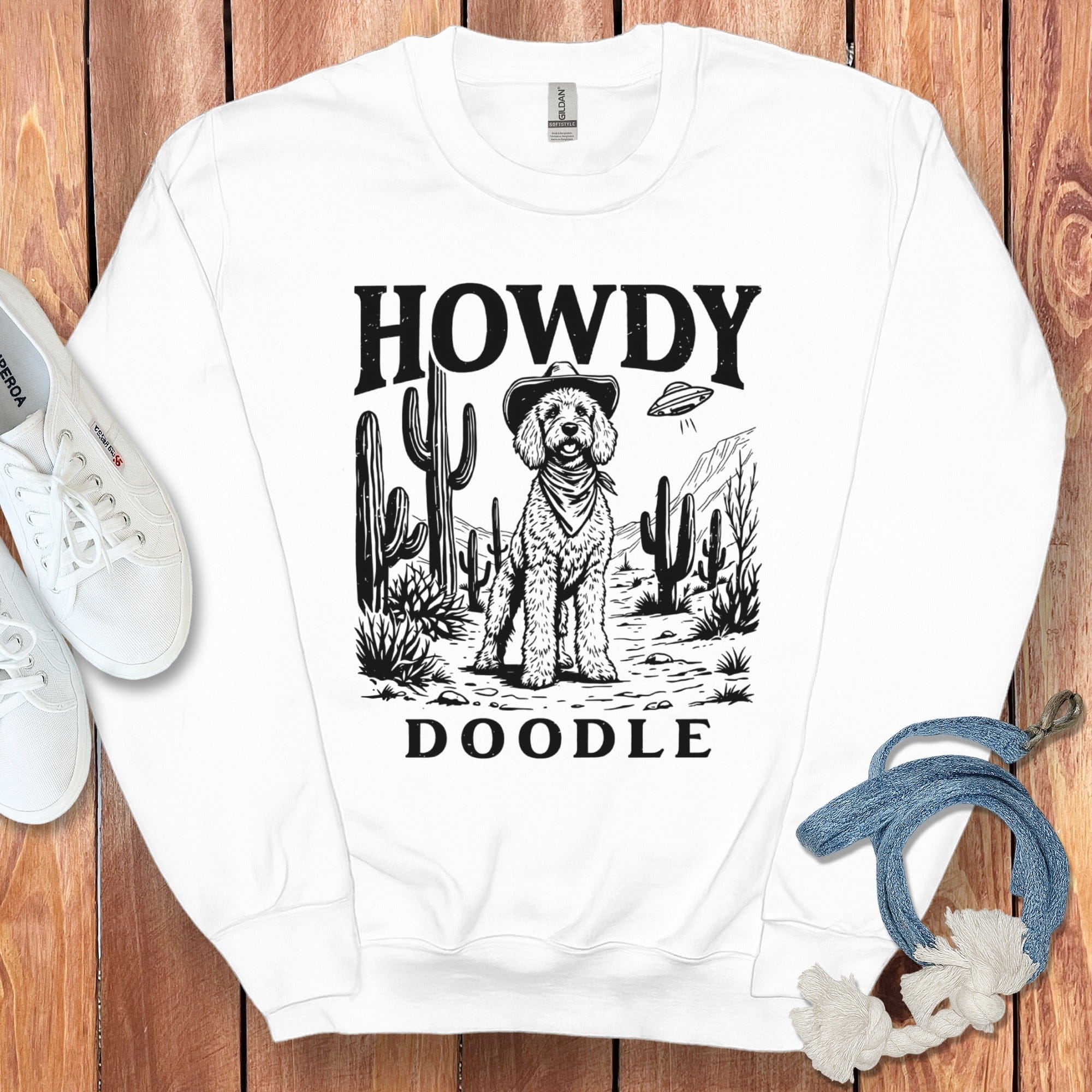 Vintage Howdy Doodle Sweatshirt in White / S by Puppy Jo