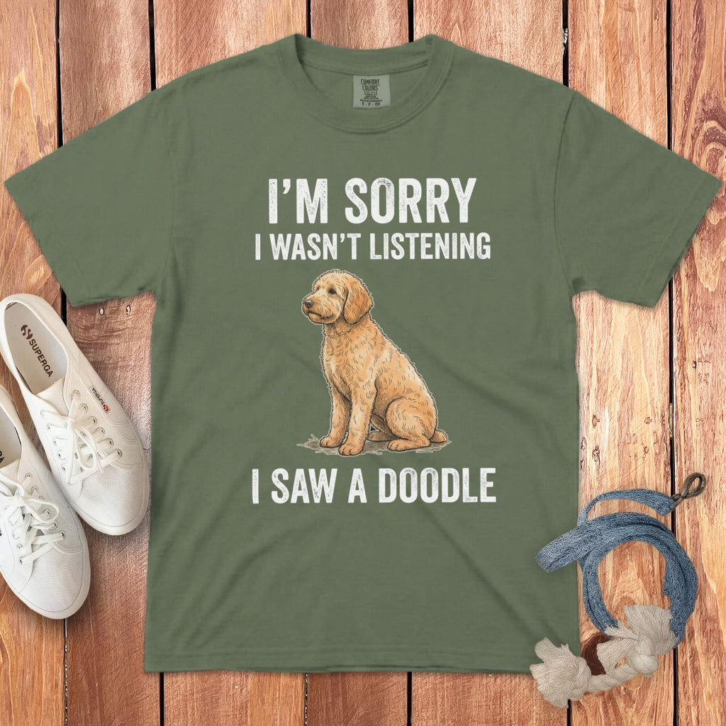 Wasn't Listening Signature T-Shirt in Moss / S by Puppy Jo