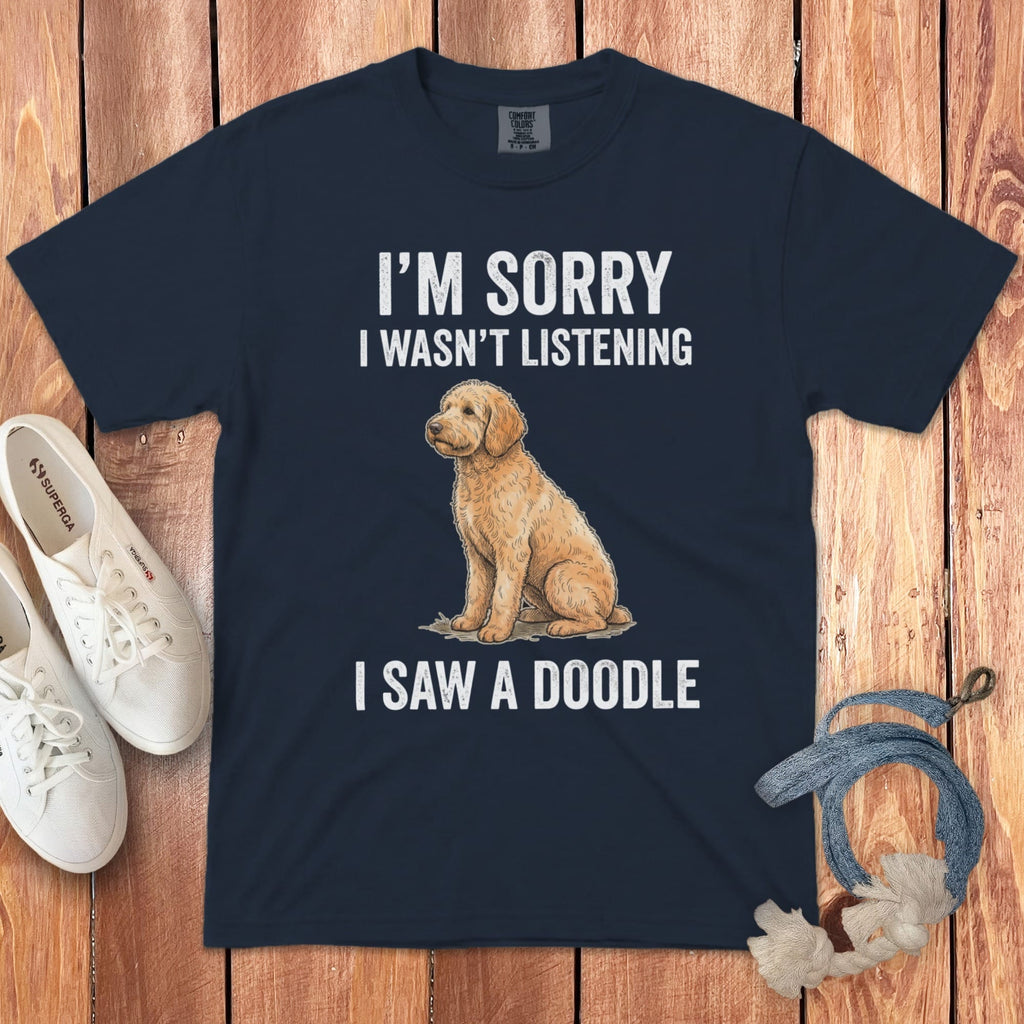 Wasn't Listening Signature T-Shirt in Navy / S by Puppy Jo