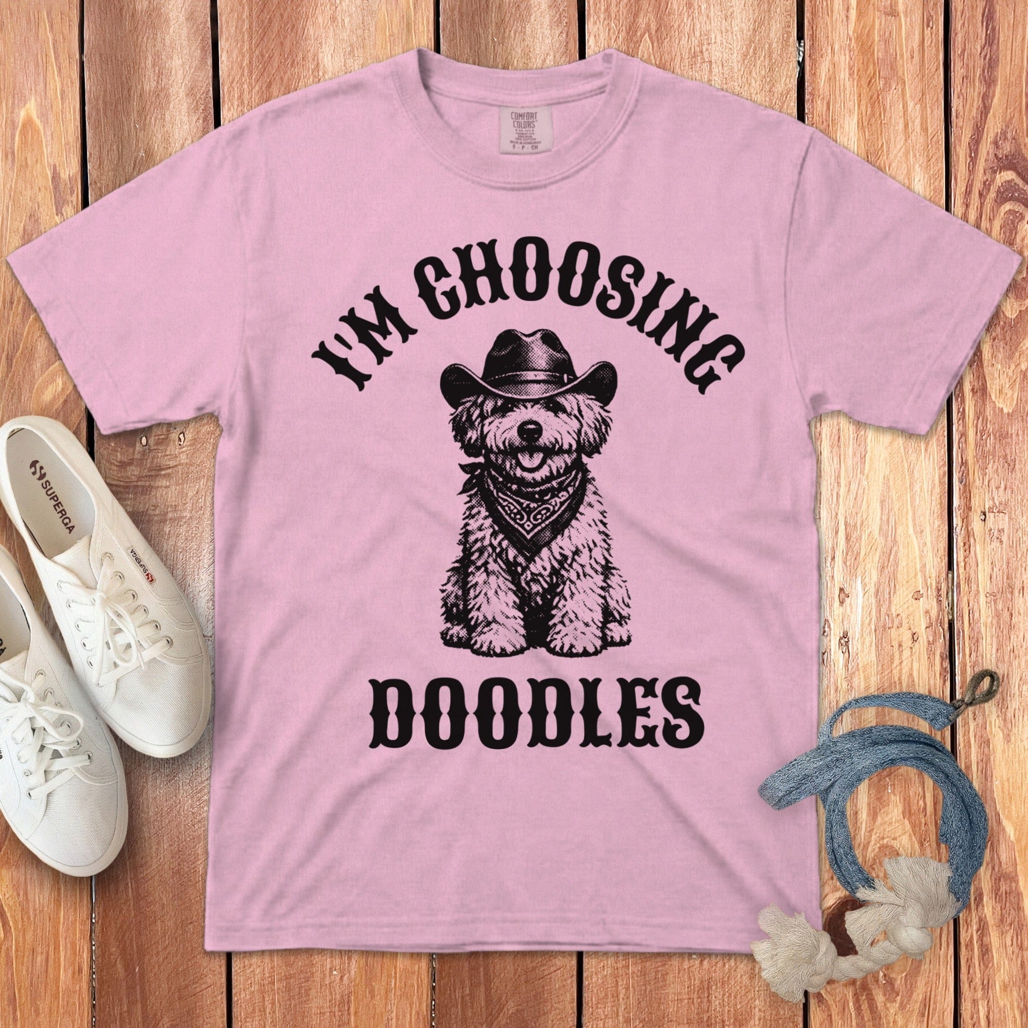 Western Choosing Doodles Signature T-Shirt in Blossom / S by Puppy Jo