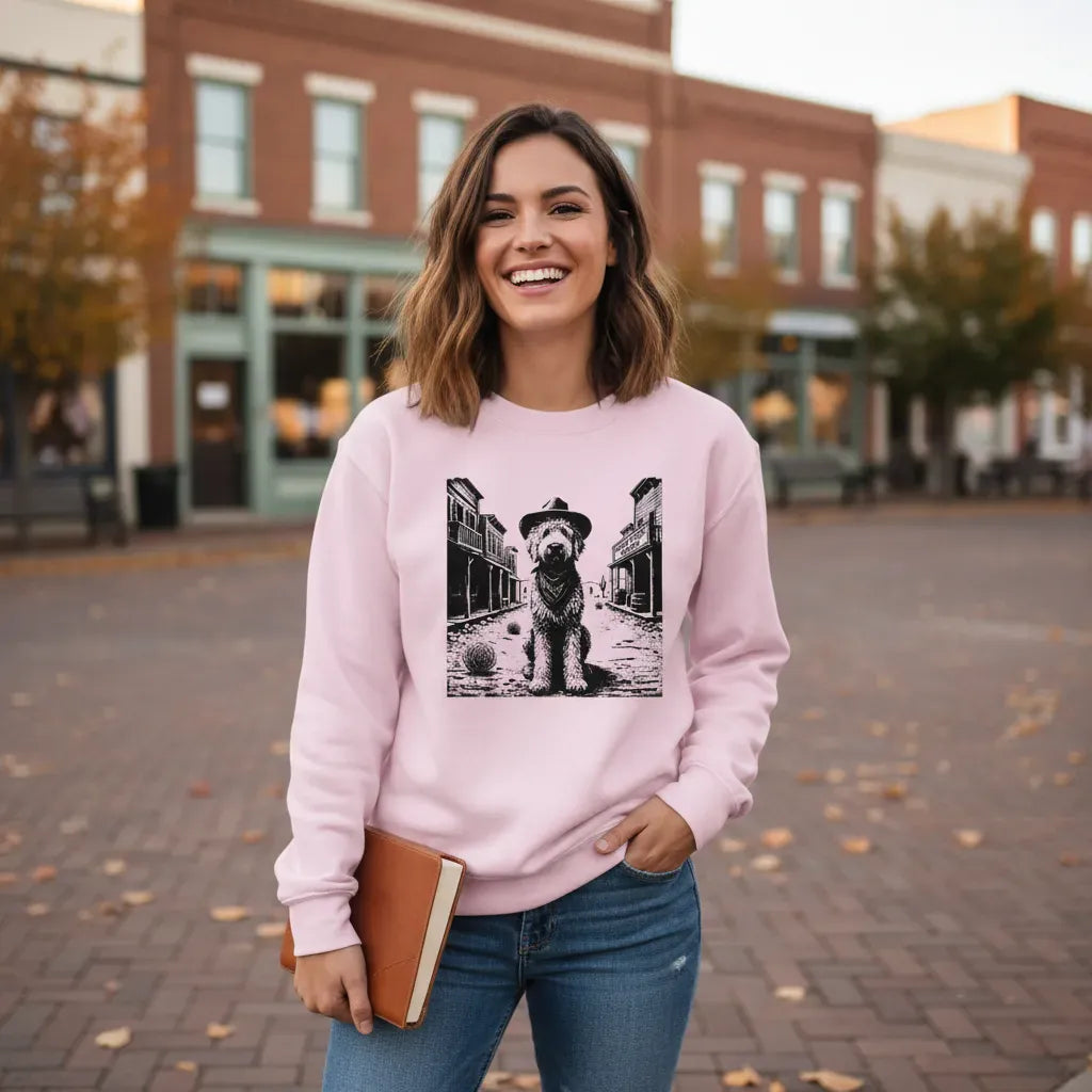 Western Country Doodle Sweatshirt in by Puppy Jo