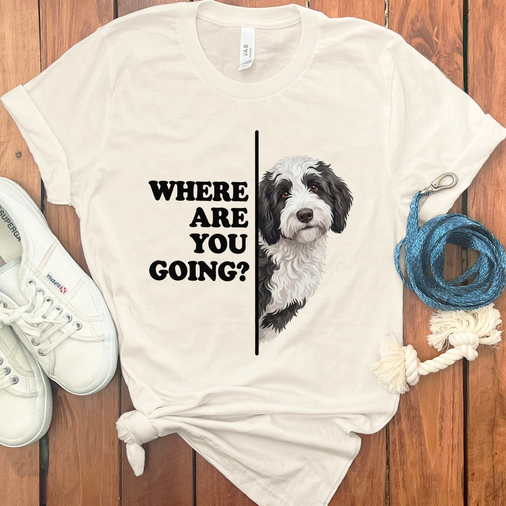 Where Going Sheepadoodle T-Shirt in Natural / M by Puppy Jo