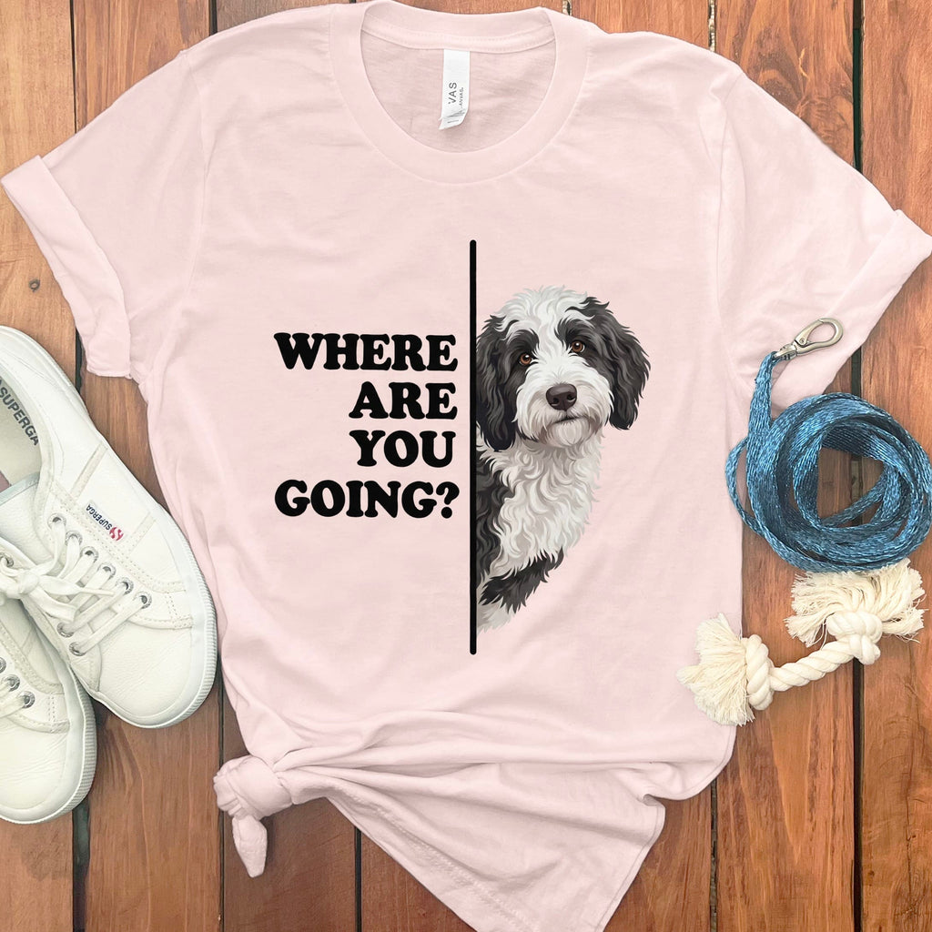 Where Going Sheepadoodle T-Shirt in Soft Pink / M by Puppy Jo