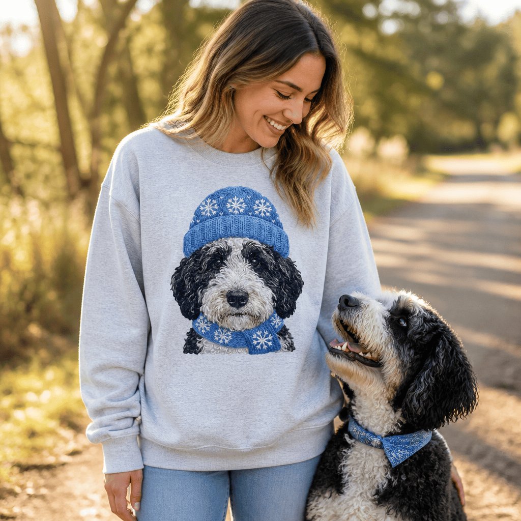 Winter Vibes Schnoodle Sweatshirt in by Puppy Jo