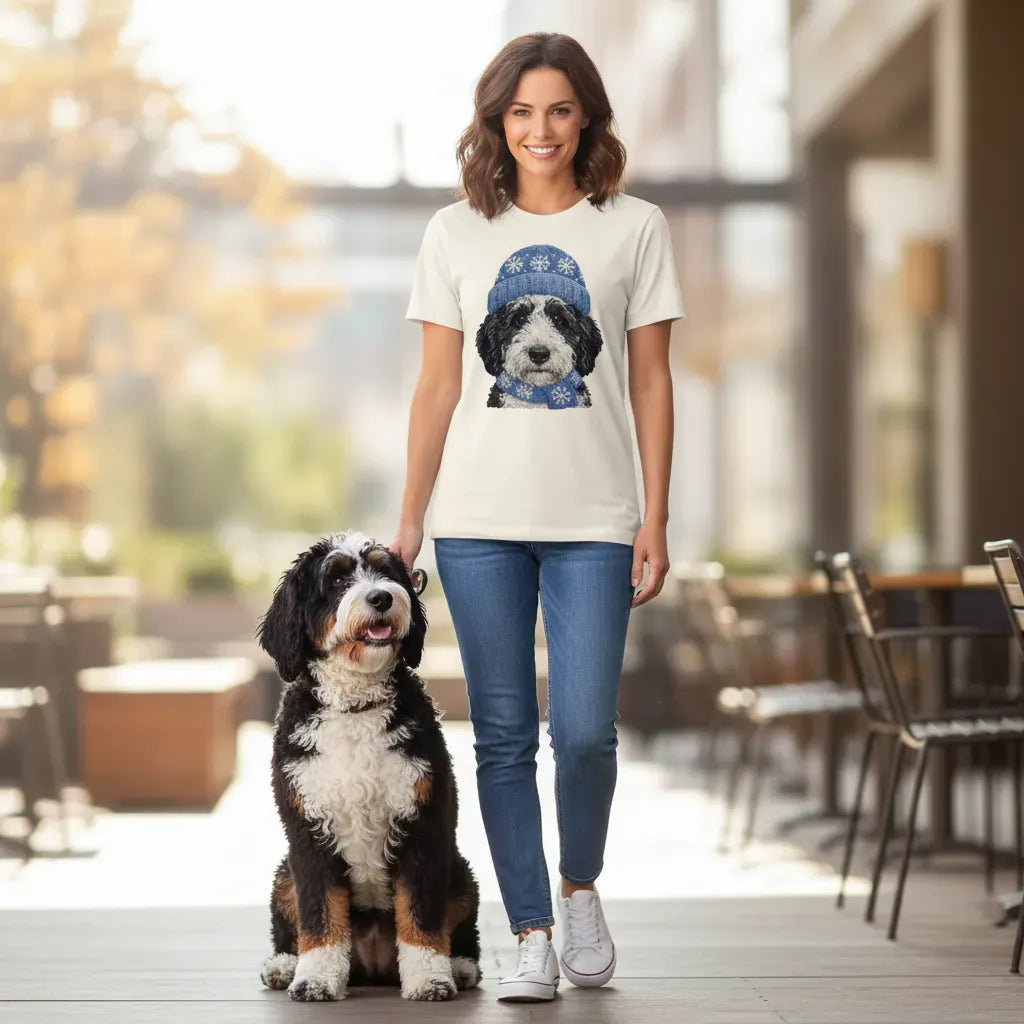 Winter Vibes Schnoodle T-Shirt in by Puppy Jo
