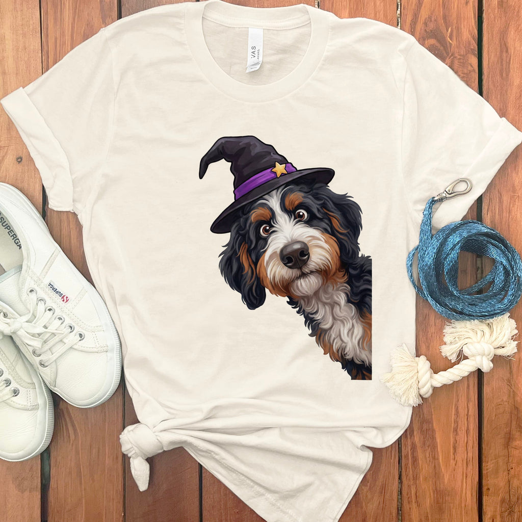 Witchy Bernedoodle T-Shirt in Natural / M by Puppy Jo