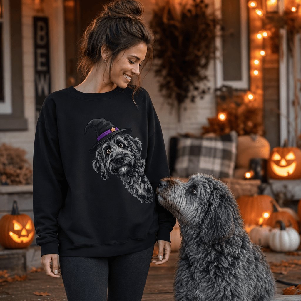 Witchy Merle Goldendoodle Sweatshirt in by Puppy Jo