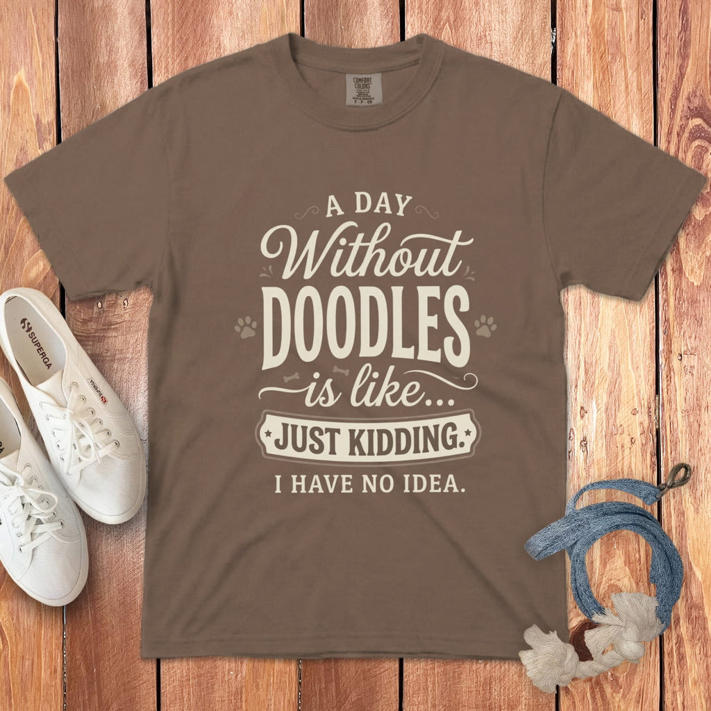 Without Doodles Signature T-Shirt in Espresso / S / T-Shirts by Puppy Jo