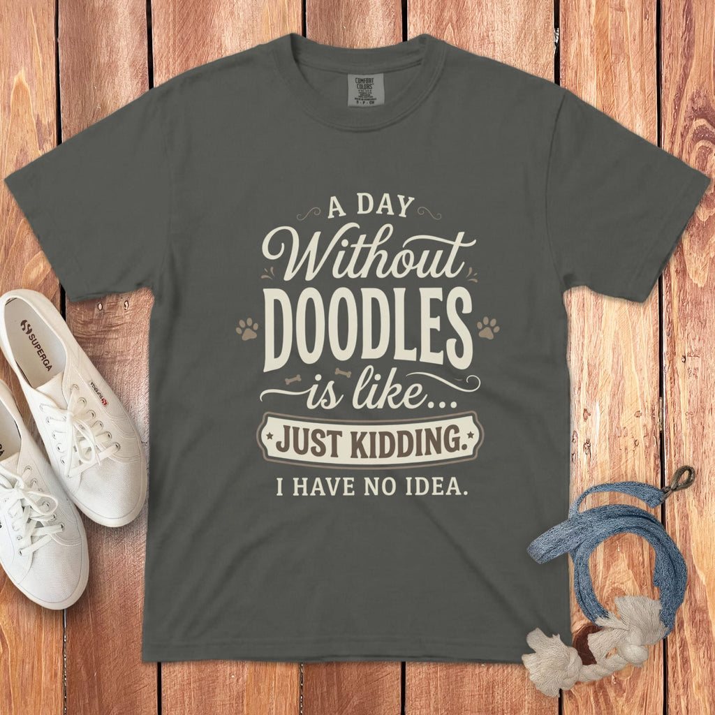 Without Doodles Signature T-Shirt in Pepper / S / T-Shirts #1 by Puppy Jo