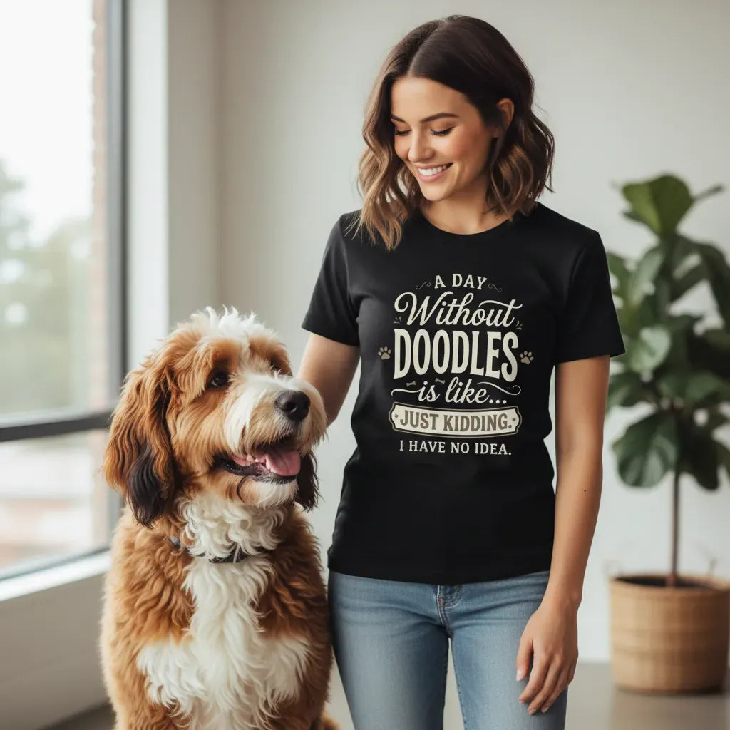 Without Doodles Signature T-Shirt in by Puppy Jo